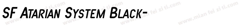 SF Atarian System Black字体转换